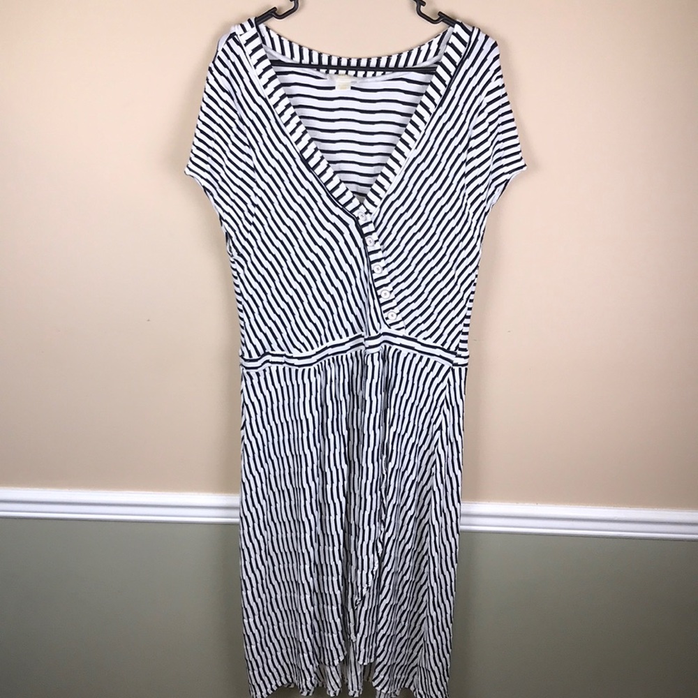 Maeve by Anthropologie Women’s Textured Patterned Faux Wrap A-Line Dress